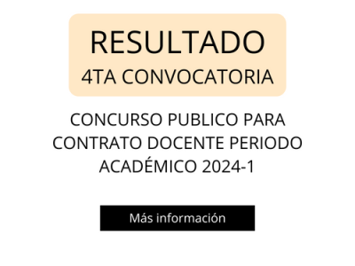 Resultado 4ta Convocatoria